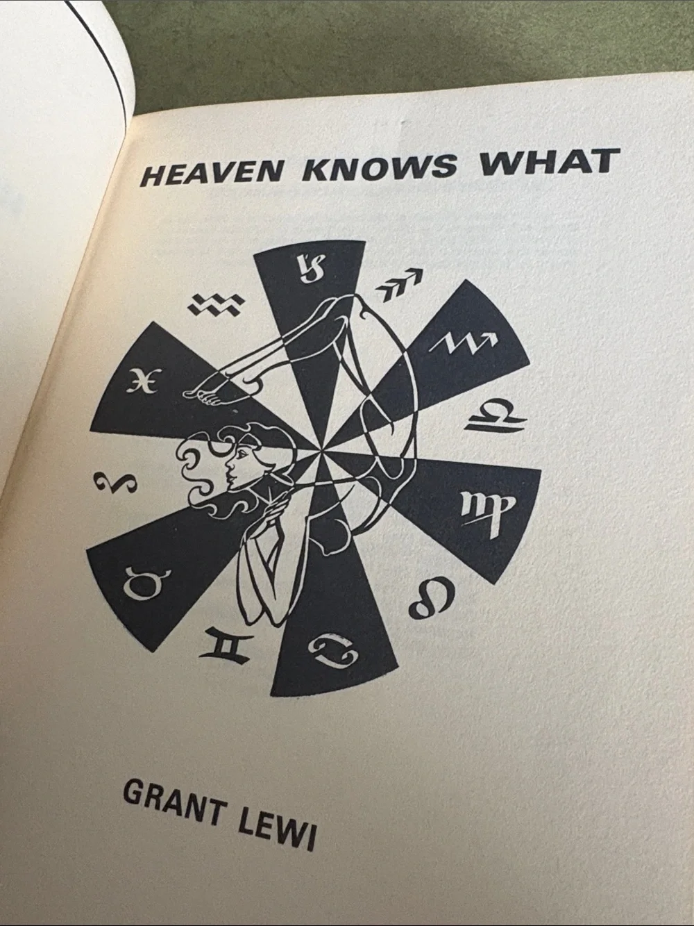 Heaven Knows What — White Decorative Coffee Astrology Table Book